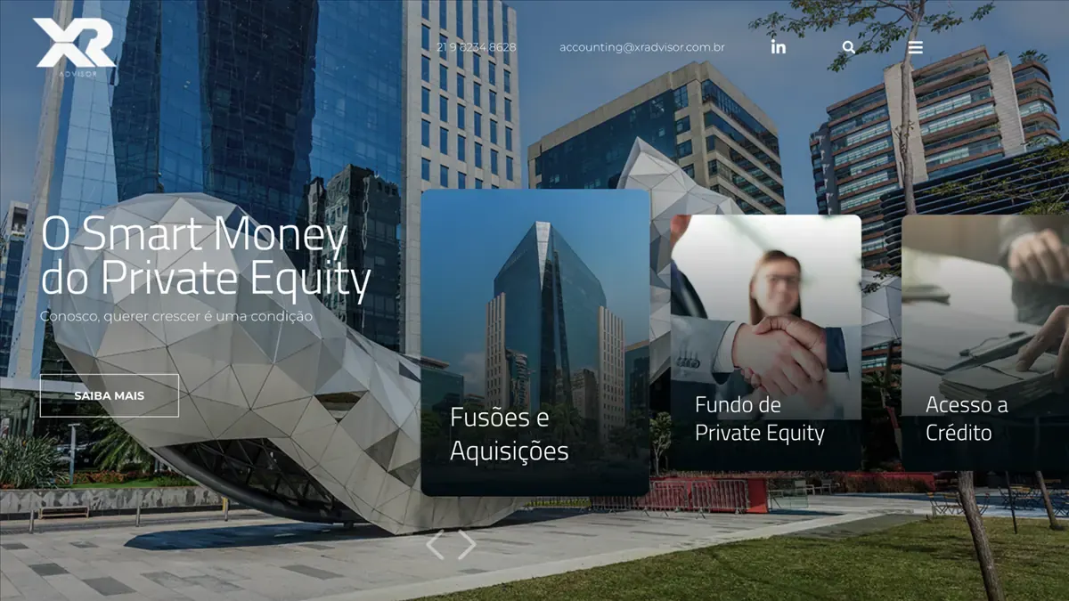 Tela do projeto XR Advisor