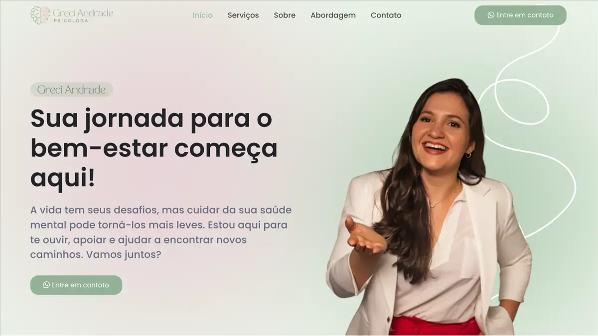 Tela do projeto Greci Andrade