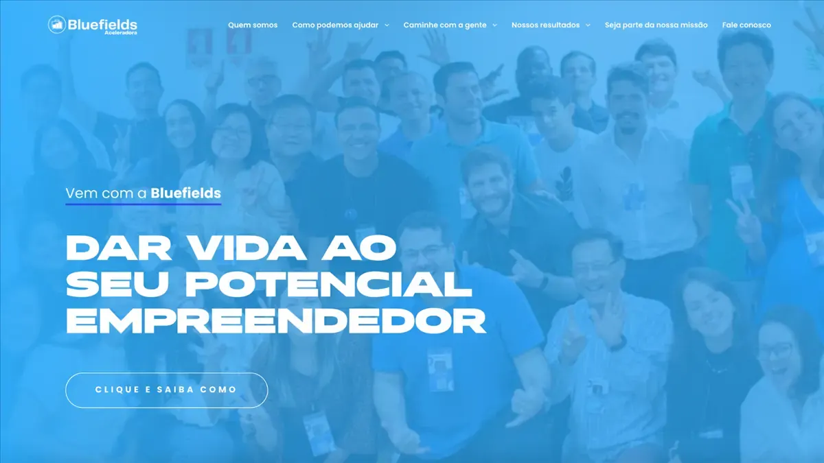 Tela do projeto Bluefields