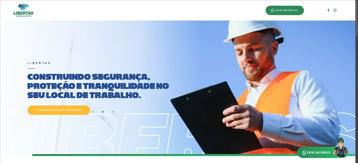 Tela do projeto Libertas